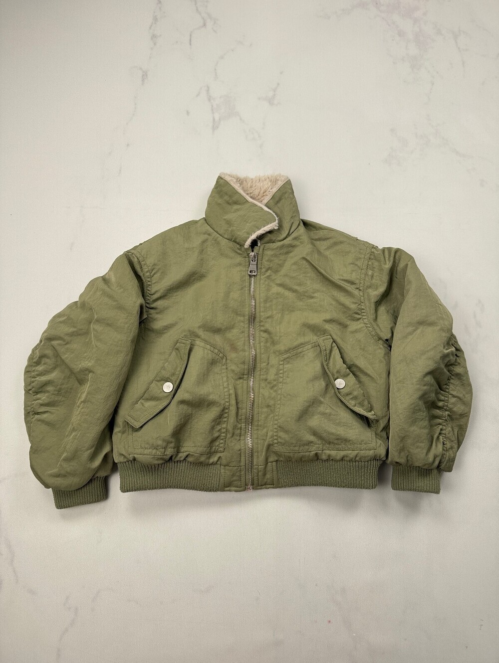 Zara Jacket Khaki 90s VTG Military Inspired - Girls 8/9